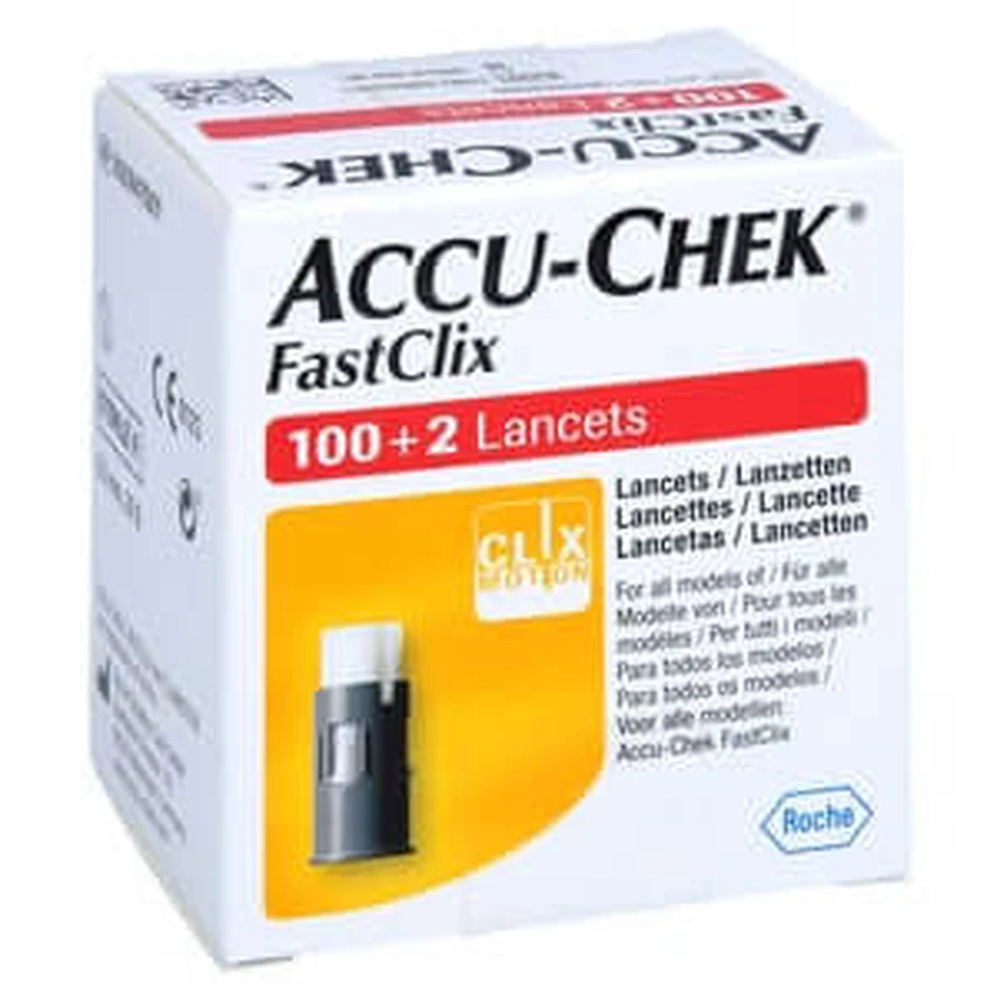 Lancettes Accu-chek Fastclix 102 pcs
