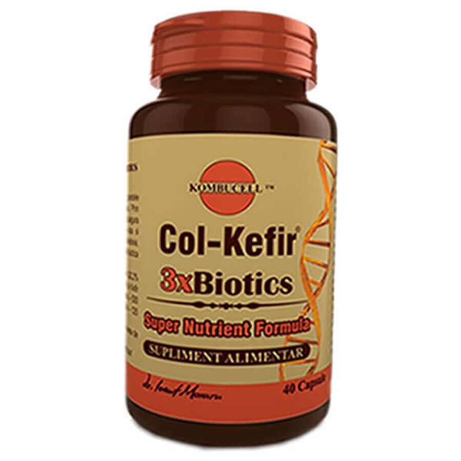 Col-Kefir 3xBiotics, 40 cápsulas, Pro Natura