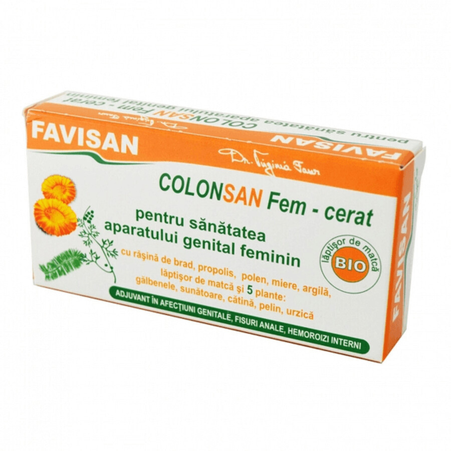 ColonSan Fem-cera con 5 hierbas 1,9 g x 10 piezas, Favisan