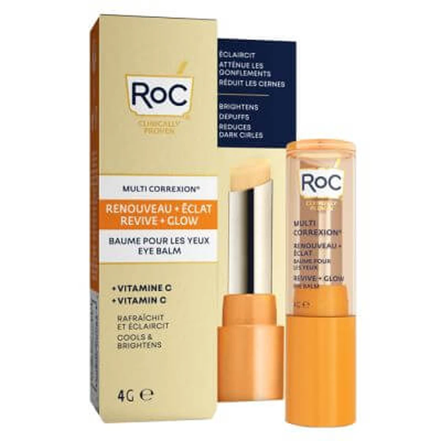 Roc multi correxion revive + glow barra de ojos 4 g