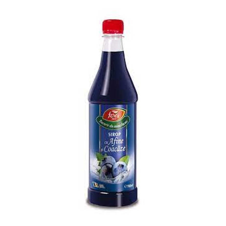 Sirop cu afine și coacăze Aromfruct, 700 ml, Fares