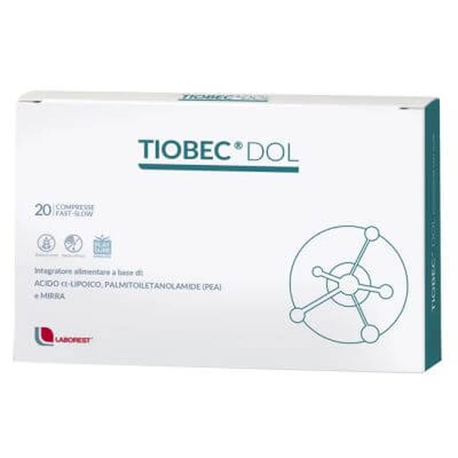 Tiobec dol 20 comprimate 1455 mg
