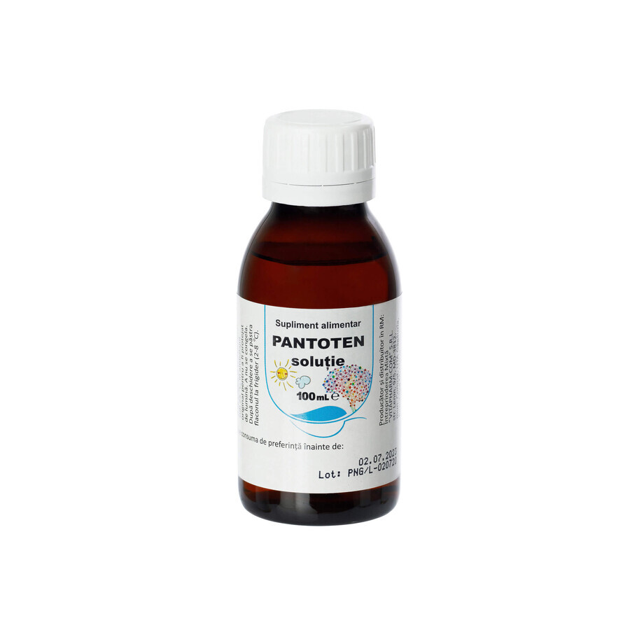 Pantoten, oplossing met fructose, 100 ml, VitaPharm