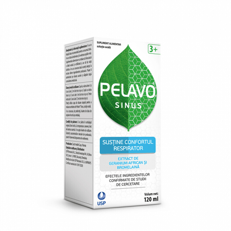 Pelavo Sinus Solución Oral, 120 ml, USP Rumanía