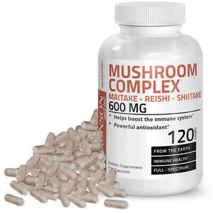 Maitake-Reishi-Shiitake Paddenstoelen Complex, 60 capsules, Bronson Laboratories