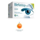 Blefastop más gasa de algodón doblada con alambre de bario 28 toallitas desechables + 1 compresa ocular calentable