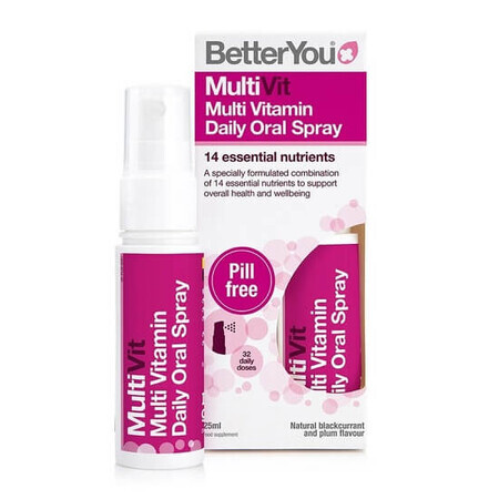 Spray oral multivitamínico, 25ml, BetterYou