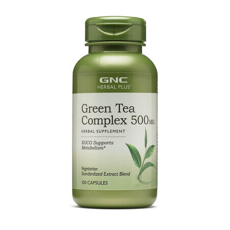 Complejo de té verde 500 mg (199014), 100 cápsulas, GNC