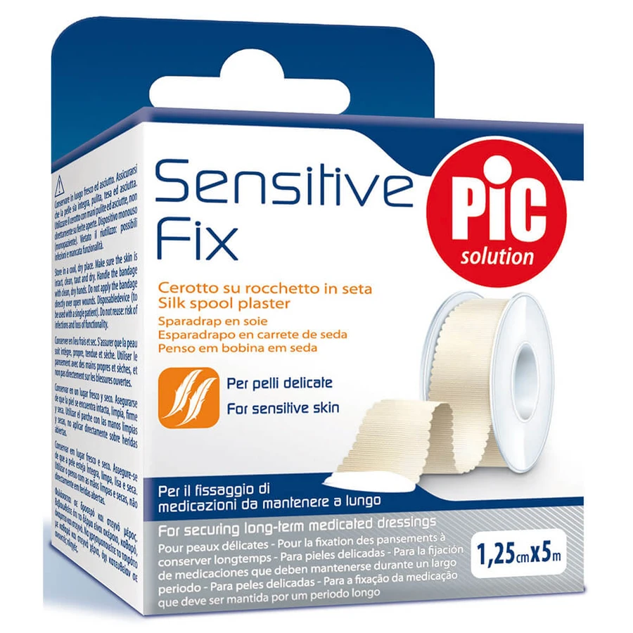 Pic Sensitive Fix Silk bandă autoadezivă 1,25cm x 5m