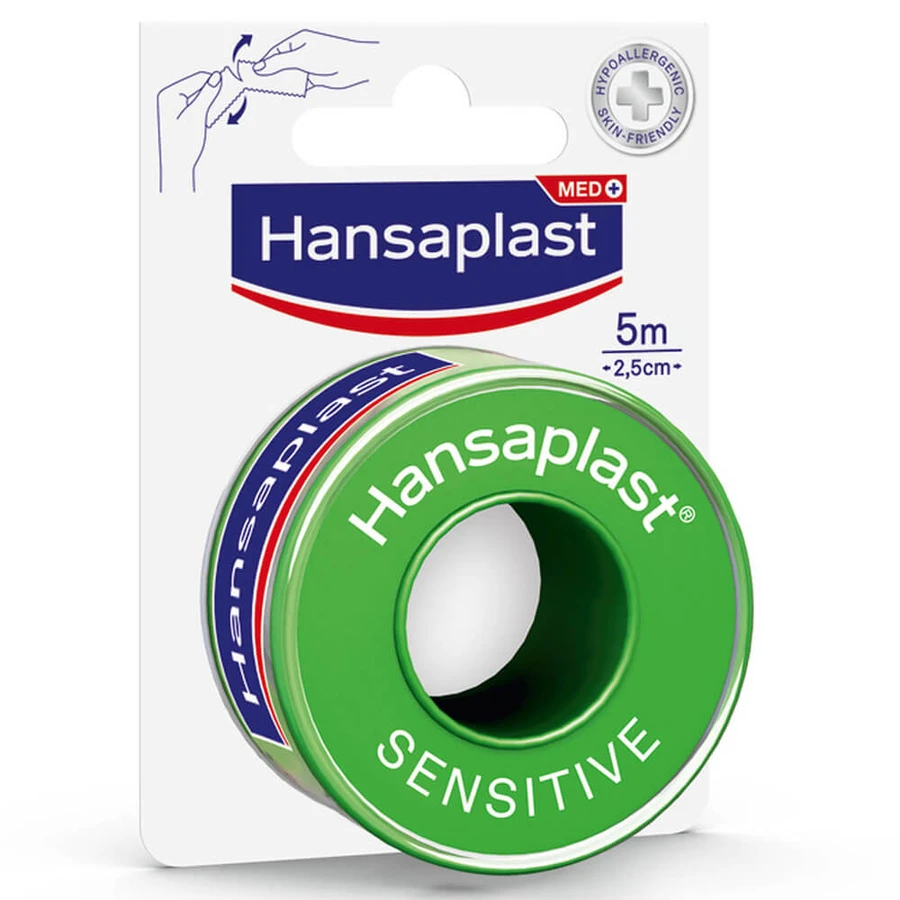 Nastri sensibili autoadesivi Hansaplast Silk 5m x 2,5cm