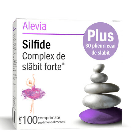 Silfide complejo adelgazante forte, 100 comprimidos + Té Adelgazante, 30 sobres, Alevia