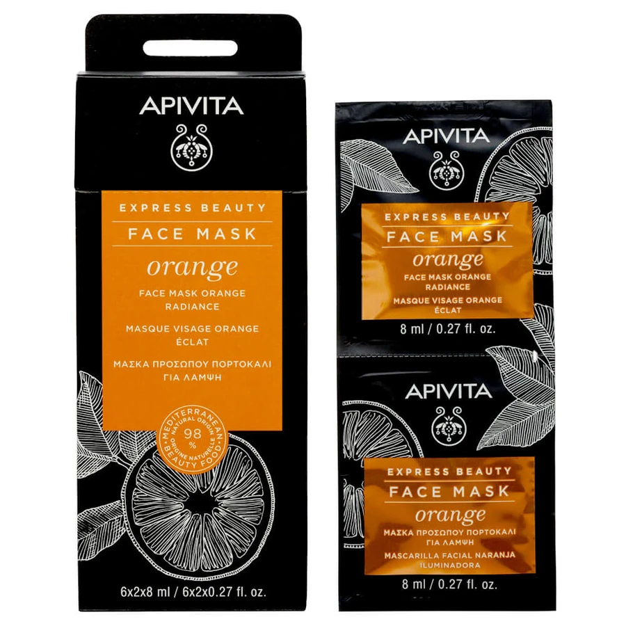 Apivita Express Beauty Verjongend Gezichtsmasker met Sinaasappel 2x8ml