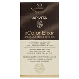 Apivita My Color Elixir Trwała farba do włosów N5.0 Jasny brąz