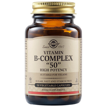 Vitamine B-complex "50", 50 capsules, Solgar