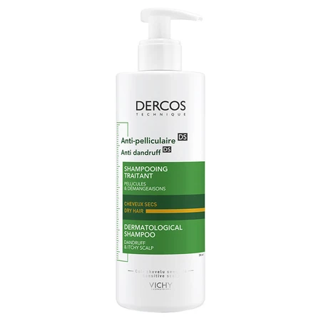 Vichy Dercos Szampon Antipelliculaire Sec 390ml: ceny i cechy