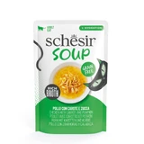 SCHESIR Zuppa complementare, Pollo e Zucca, bustina di cibo umido, senza cereali, per gatti, (in zuppa), 40g