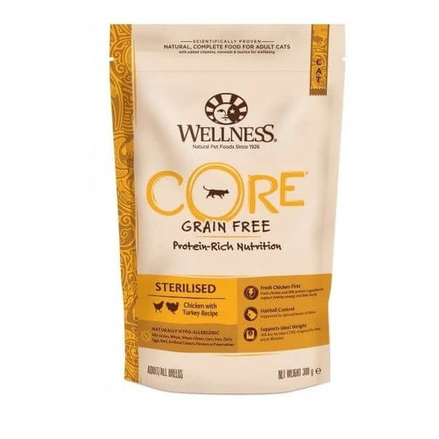 Wellness Core Seco Esterilizado Pollo y Pavo, 300 g