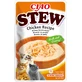 INABA Ciao Stew, Huhn, Beutel getreidefreies Katzennassfutter, (in Sauce), 40g