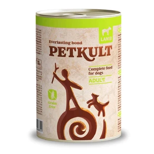 PETKULT Grain Free Adult, Lamb, canned grain free wet food for dogs, 400g