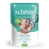 SCHESIR Complete Nutrition, Atún y Besugo, comida húmeda para gatos, (en aspic), 85g