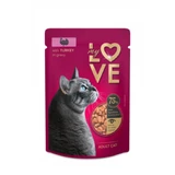 MY LOVE, Turkey, sachet de nourriture humide pour chats, (en sauce), 85g