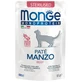 MONGE Monoprotein Sterilized, Wołowina, saszetka jednobiałkowa karma mokra, bezzbożowa, dla kotów sterylizowanych, (pasztet), 85g