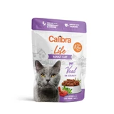 CALIBRA Life, Vitello, bustina di cibo umido per gatti senza cereali, (in salsa), 85g