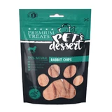 PET'S DESSERT Chips, XS-XL, Konijn, zakje graanvrije beloning, honden, 80g