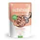 SCHESIR Complete Nutrition, Tonno e Salmone, bustina di cibo umido per gatti, (in aspic), 85g