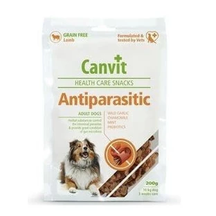 CANVIT Antiparasitic, XS-XL, jagnięcina, funkcjonalna saszetka z nagrodami dla psów, 200g