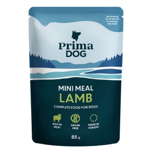 PRIMA DOG Mini Meal, XS-XL, Honey, saszetka bezzbożowa mokra karma dla psa, (w sosie), bax, 85g x 24szt.