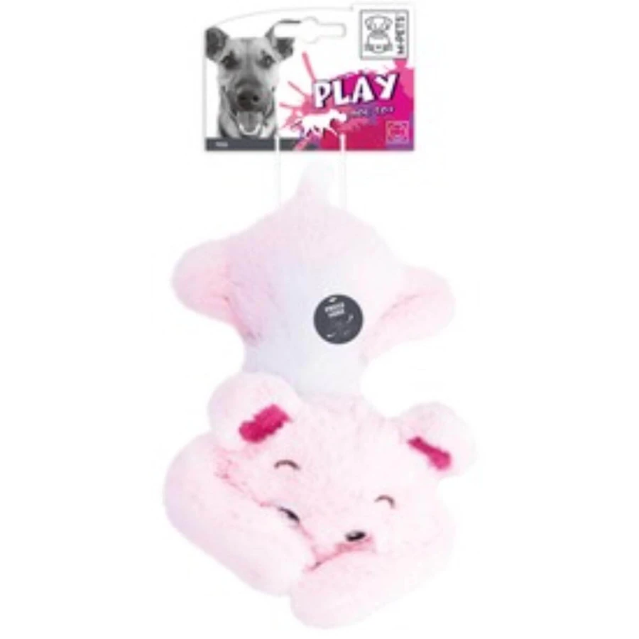 M-PETS Tess, Plüsch Plüschtier Hunde M-XL, körperliche Aktivitäten, Plüsch, rosa, 36cm