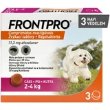 FRONTPRO, vermifuge externe pour chiens, XS-S (2 - 4kg), comprimés à croquer, 11mg x 3pcs