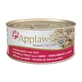 APPLAWS, Hühnerbrust und Ente, Katzennassfutter in Dosen, (in Suppe), 156g