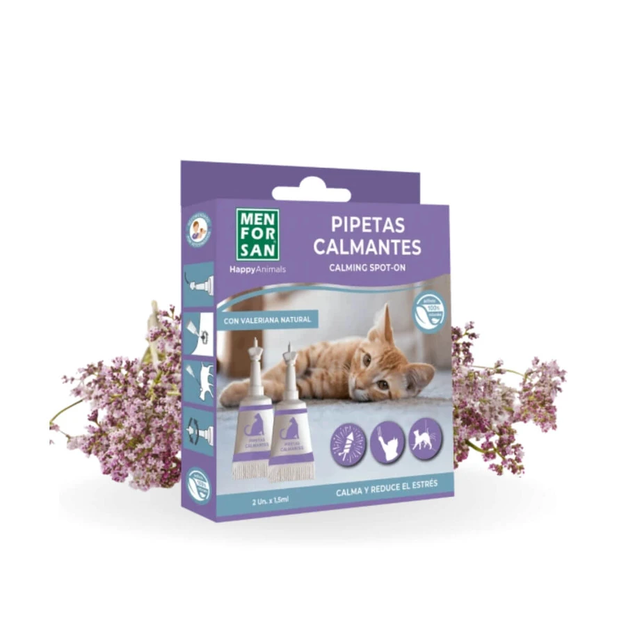 MENFORSAN Calming Spot-on, nervous system & calming supplement for cats, blister, 2pcs, 2pcs pipettes