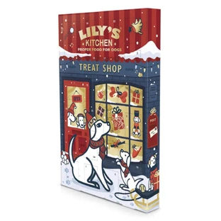 LILY'S KITCHEN Świąteczny kalendarz adwentowy, XS-XL, pudełko z nagrodą dla psa, 68g