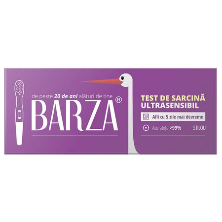 Test de embarazo con bolígrafo ultrasensible, 1 unidad, Barza