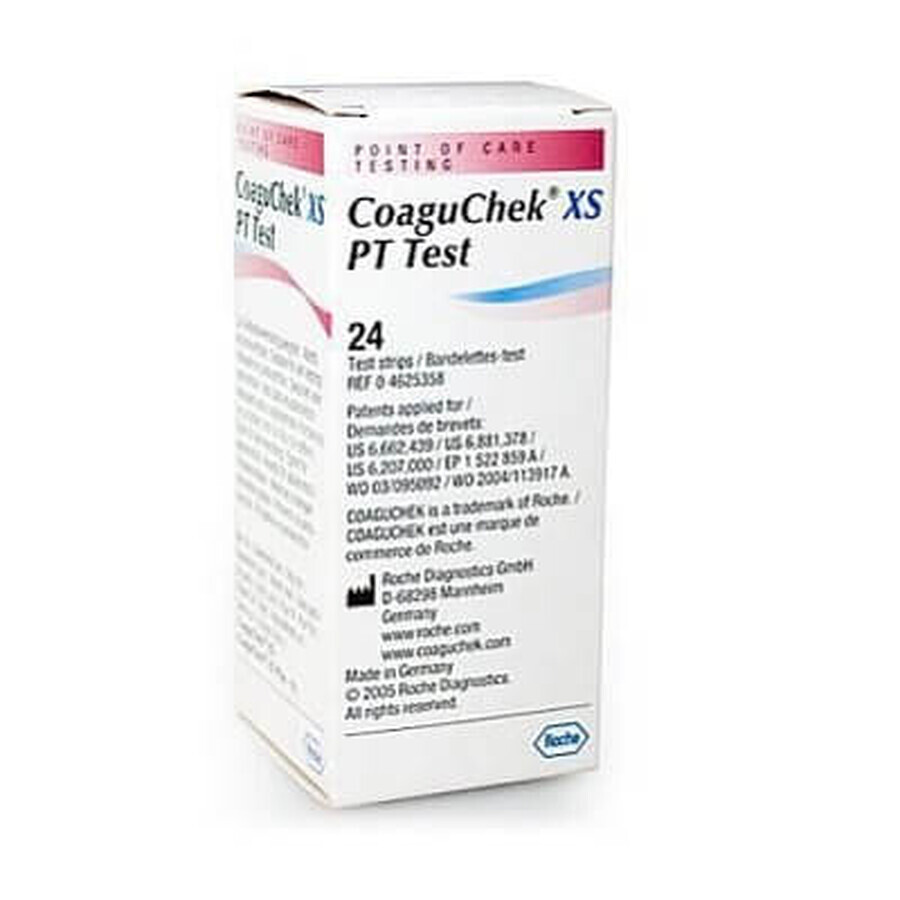 INR measurement tests for CoaguChek XS, 24 pieces, Roche