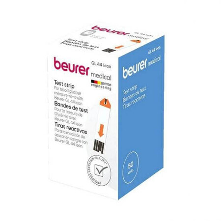 Medidor de glucosa GL44, 50 unidades, Beurer