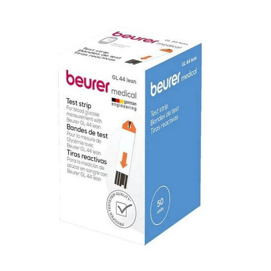 Medidor de glucosa GL44, 50 unidades, Beurer