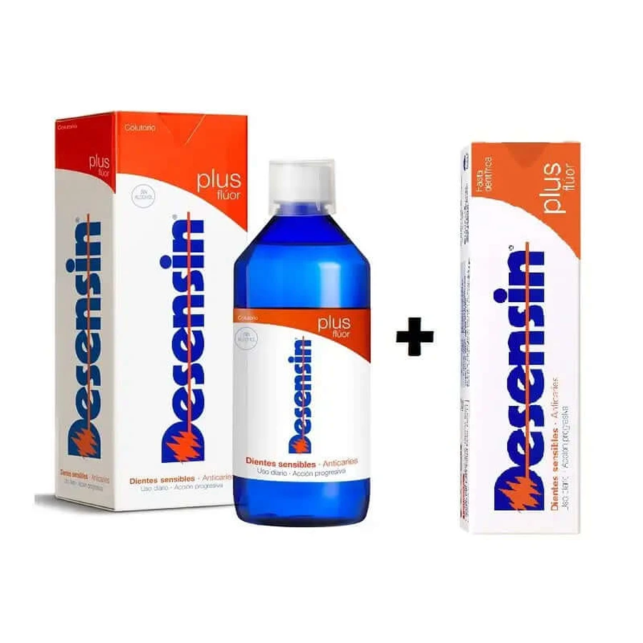 Desensin Plus Pack Fluor Paste 75 ml + Collutorio 500 ml