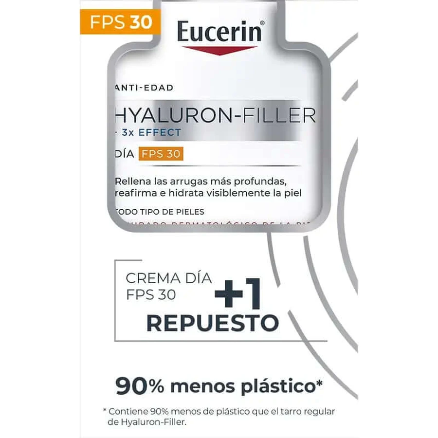Eucerin Anti-Ageing Pack Hyaluron Filler Day Fps30, 50Ml + Refill, 50Ml