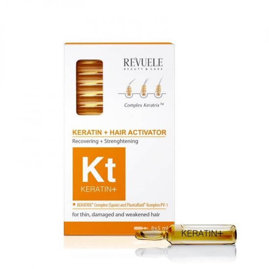 Keratine+Hair Activator Treatment voor herstel en versterking van het haar, 8x5 ml, Beoordelingen