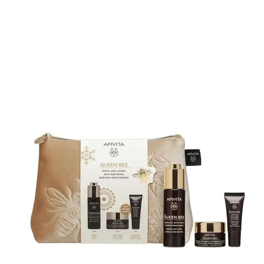 Apivita Promo Queen Bee Redensificate Absolute Anti-Aging Serum, 30 Ml + Gift Serum 10 Ml + Eye Contour 5 Ml