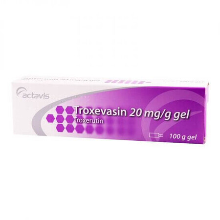 Troxevasinegel 20mg, 100 g, Actavis