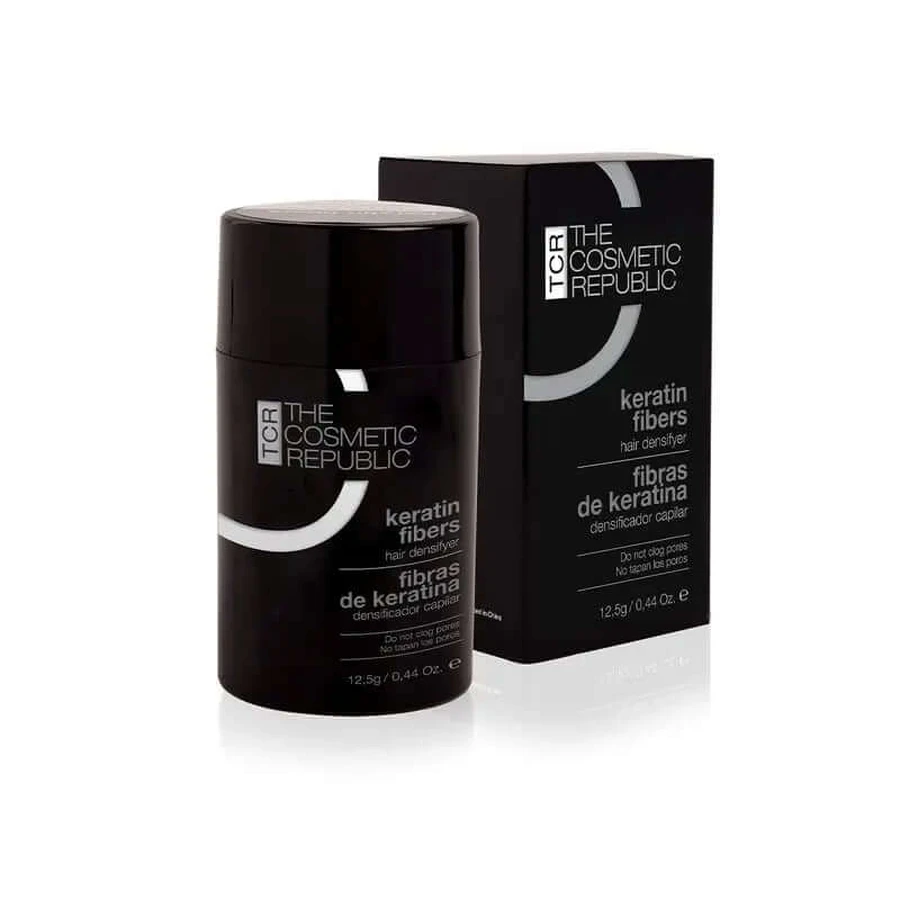 The Cosmetic Republic Fibras capilares Keratin Fibers Negro, 12,5 gr
