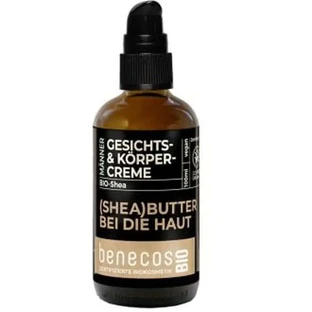 Benecos Uomo Crema Viso-Corpo Burro di Karité 100Ml. Bio