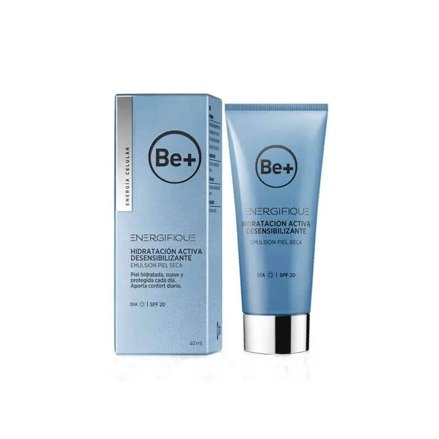 Be+ Energifique Aktywna emulsja nawilżająca do skóry suchej z filtrem SPF 20 40 ml: ceny i cechy