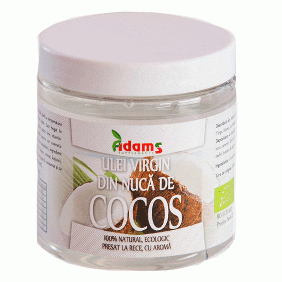 Aceite de coco prensado en frío, 250 ml, Adams Vision