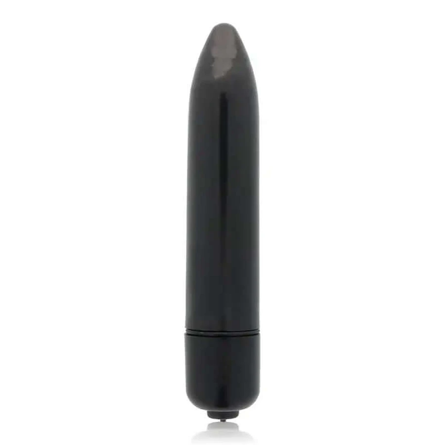 Vibratore sottile lucido nero